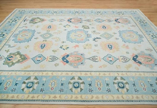 Modern Masterpieces | Modern Area Rugs | Oushak Rugs | Gray & Blue