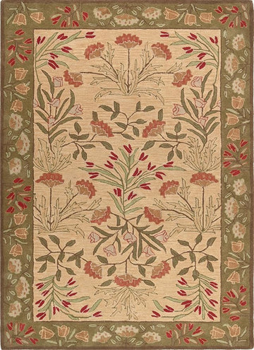 Hand-Tufted Modern Floral Adeline Contemporary Rug 100% Wool Custom Area Rug High Quality for Living Room, Bedroom