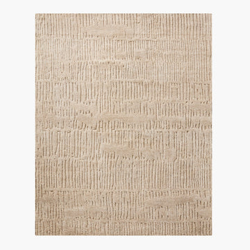 Hand-Knotted Emerson Taupe Wool Rug – Traditional Tribal Pattern, Vintage-Inspired Elegance Rug