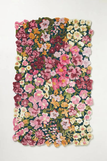 Cassia - Pink, Hand-Tufted Wool & Viscose Soft Area Rug Carpet