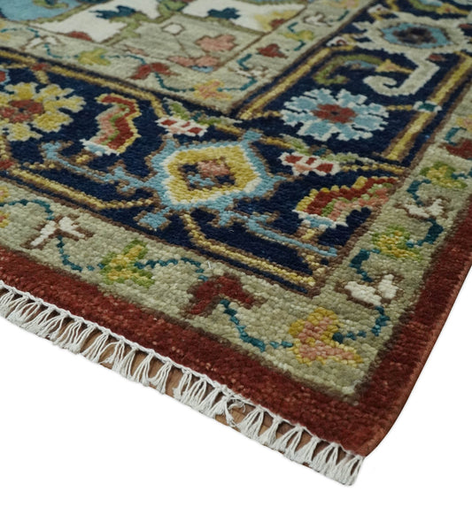 Heriz Serapi Area Rug – Traditional Geometric and Floral Design | Timeless Artisan Craft