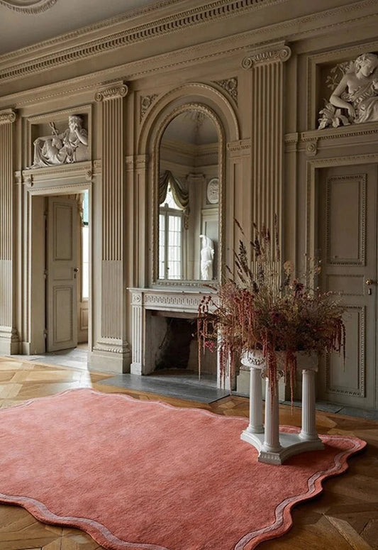 Handmade Irregular Shape Hand-Tufted Area Rug for Living Room Bedroom 100% Wool soft thick Rug Gift for home 5x8, 6x9, 8x10