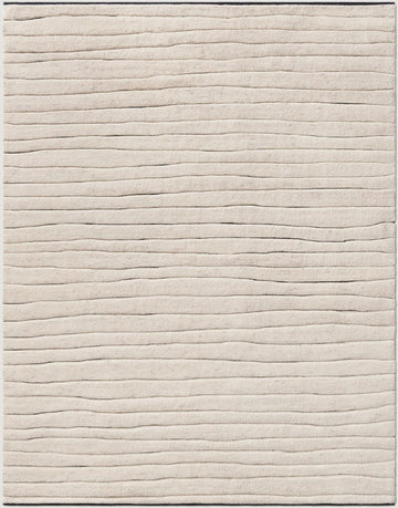 Hand-Knotted Vesa Cream Rug – Traditional Vintage-Inspired Handmade Wool Carpet