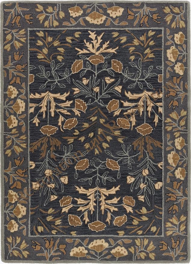 Hand-Tufted Modern  Floral Adeline Contemporary Rug 100% Wool Custom Area Rug High Quality for Living Room, Bedroom,