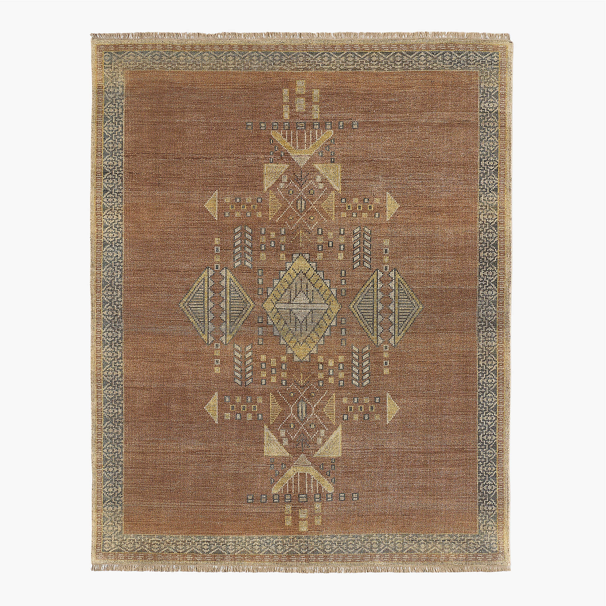 Hand-Knotted Aronne Mauve Wool Rug – Elegant New Zealand Wool Area Rug in Multiple Sizes, Modern Home Décor Accent