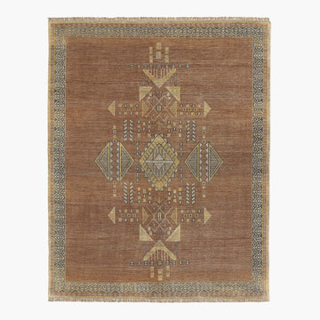 Hand-Knotted Aronne Mauve Wool Rug – Elegant New Zealand Wool Area Rug in Multiple Sizes, Modern Home Décor Accent