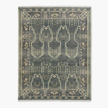 Hand-Knotted Cala Faded Teal New Zealand Wool Rug – Versatile Area Rug for Living Room, Bedroom, or Nursery