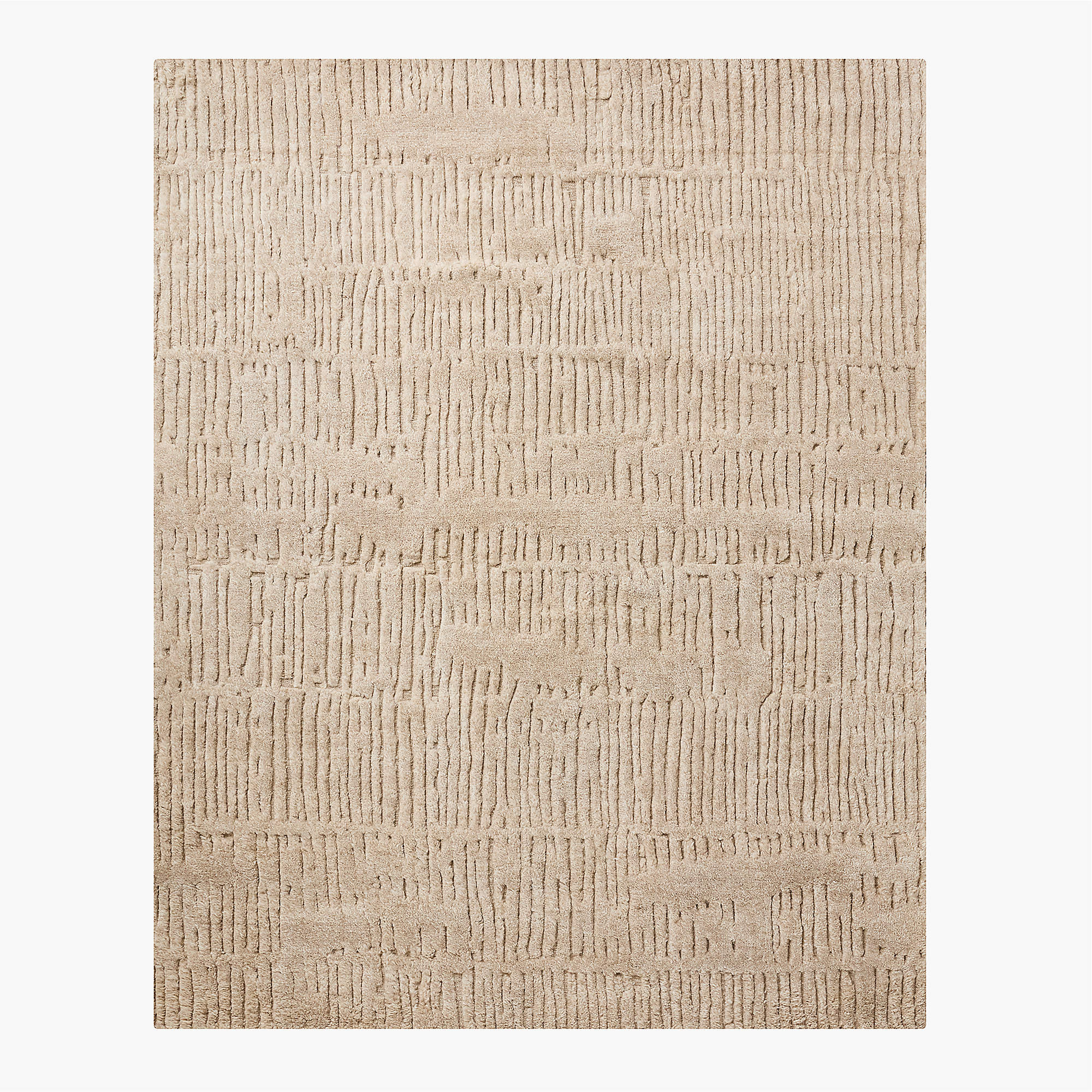 Hand-Knotted Emerson Taupe Wool Rug – Traditional Tribal Pattern, Vintage-Inspired Elegance  Rug