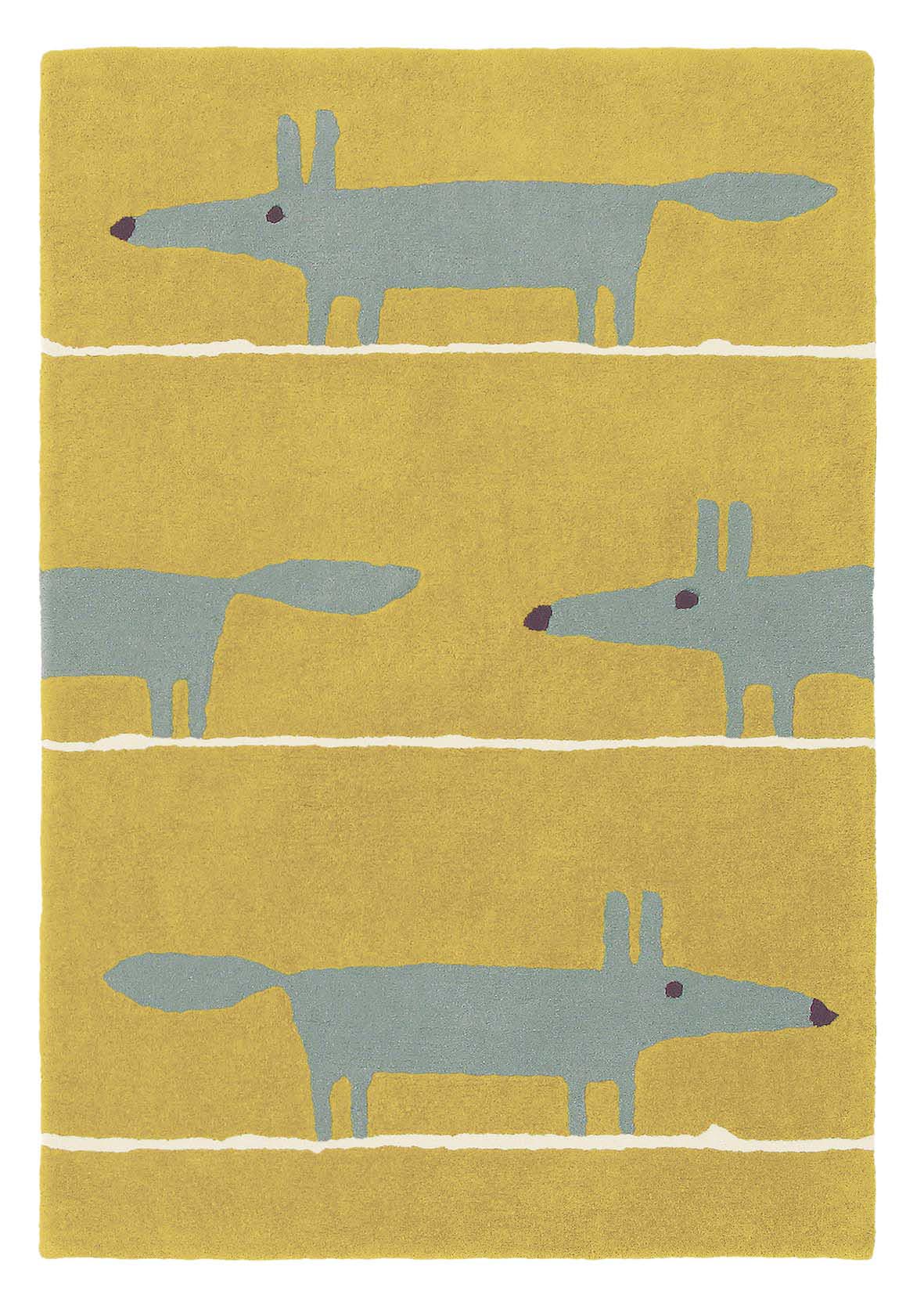 “Mr. Fox” Modern Abstract Handmade Rug – Hand-Tufted Designer Piece in 100% Thick Wool | Custom Area Rug for Living Room & Bedroom | Soft, Stylish & Gift-Ready