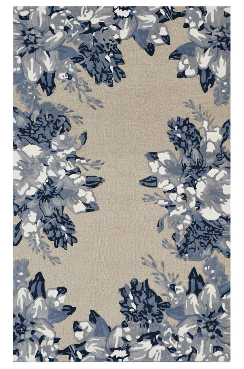 Modern Hand-Tufted Floral Designer Rug 100% Wool Area Rug High Quality for Living Room, Bedroom,