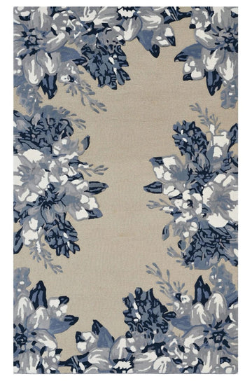 Modern Hand-Tufted Floral Designer Rug 100% Wool Area Rug High Quality for Living Room, Bedroom,