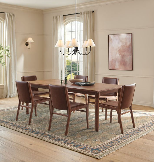 Vogel Hand-Knotted Wool Rug – Olive Green & Blue Heritage Floral Design with Classic Border Detail