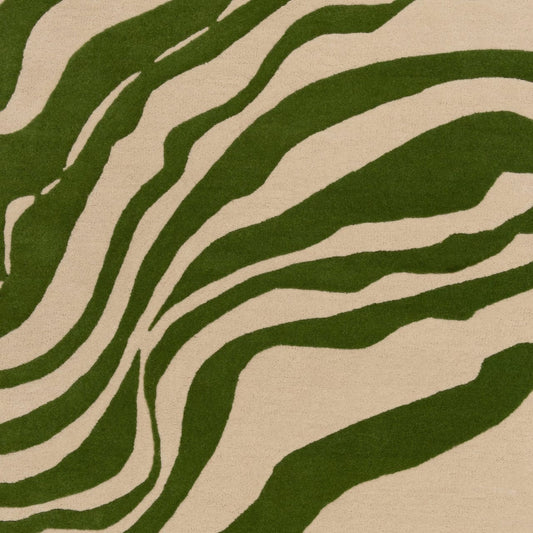 Premium Hand Tufted Modern Abstract Rug Sculpted Wave Lines and Artistic Contemporary Home Styling