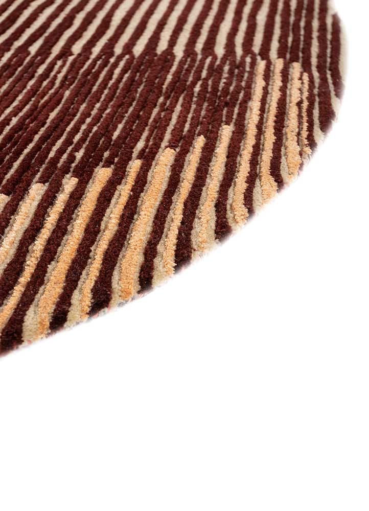 Curve Shield Rug Abstract Hand Tufted Wool Area Rug Organic Curved Shape Statement Rug