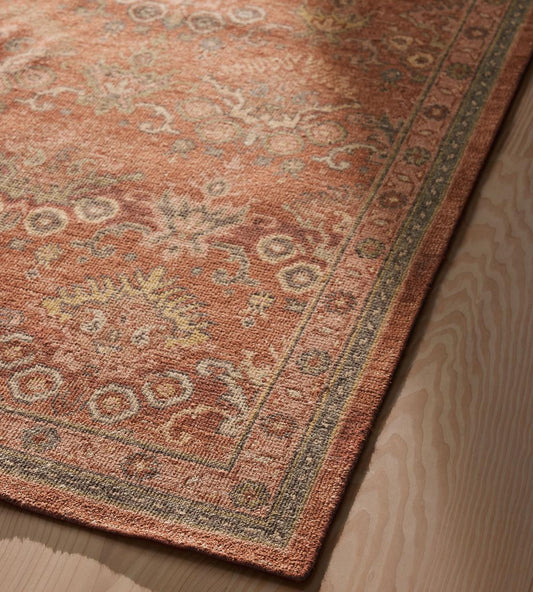 Hugo Hand Knotted Vintage Inspired Oriental Rug for Living Room