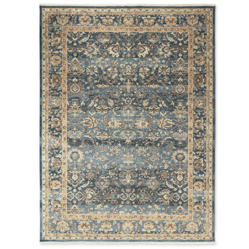 Elise Hand Knotted Antique Look Botanical Pattern Rug