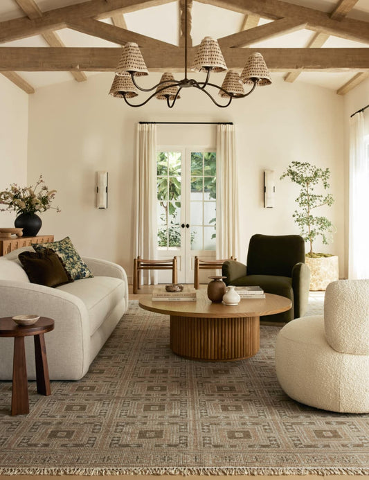 Delina Hand Knotted Neutral Brown Classic Pattern Rug
