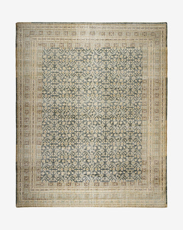 Evangeline Hand Knotted Vintage Style Ornate Pattern Rug