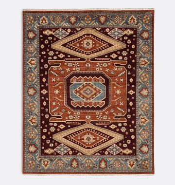 Bardolino Hand Knotted Heritage Tribal Design Area Rug
