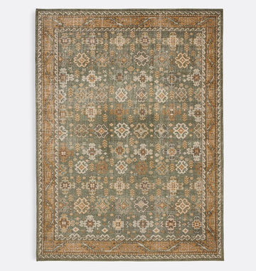 Sorrel Hand Knotted Ethnic Motif Handmade Rug