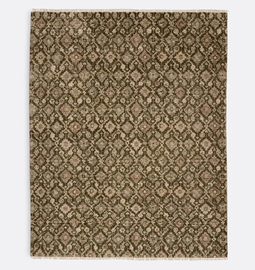Seraphina Hand Knotted Elegant Earth Tone Wool Rug