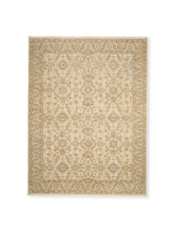 Loleta Hand Knotted Antique Style Neutral Area Rug