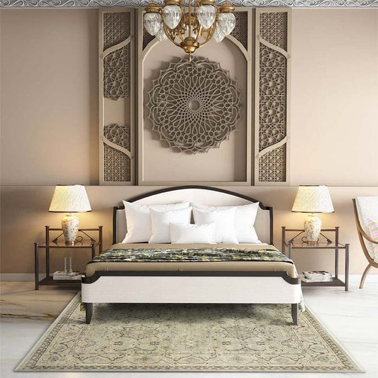 Luxury Hand Knotted Wool Rug – Antique Inspired Oushak Design