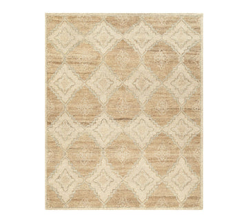 Olivia Luxury Hand Knotted Wool Rug – Neutral Ivory Beige Area Rug