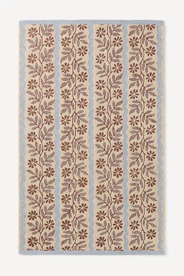 Austin Floral Hand Tufted Wool Rug Premium Handmade Custom Carpet