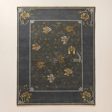 Fiora Traditional Hand Knotted Wool Rug – Artisan Made Luxury Area Rug