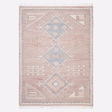 Eco-Friendly Handwoven Flatweave Rug – Jute & Wool Dhurrie for Modern Interiors