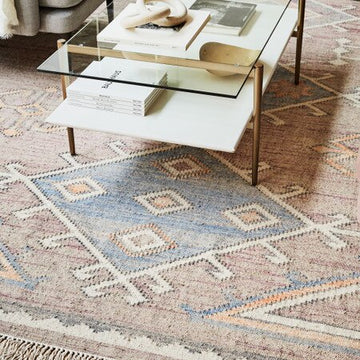 Eco-Friendly Handwoven Flatweave Rug – Jute & Wool Dhurrie for Modern Interiors