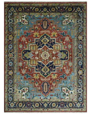 Heriz Serapi Area Rug – Traditional Geometric and Floral Design | Timeless Artisan Craft