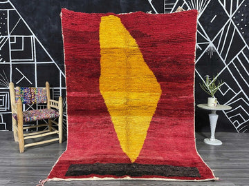 Vintage Moroccan Azilal Rug – A Bohemian Tapestry of Multicolored Magic