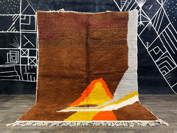 Premium Moroccan Wool Rugs Handmade Beni Ourain Rug, Abstract Style, Berber Rug