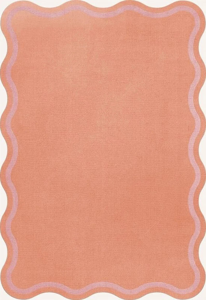 Handmade Irregular Shape Hand-Tufted Area Rug for Living Room Bedroom 100% Wool soft thick Rug Gift for home 5x8, 6x9, 8x10