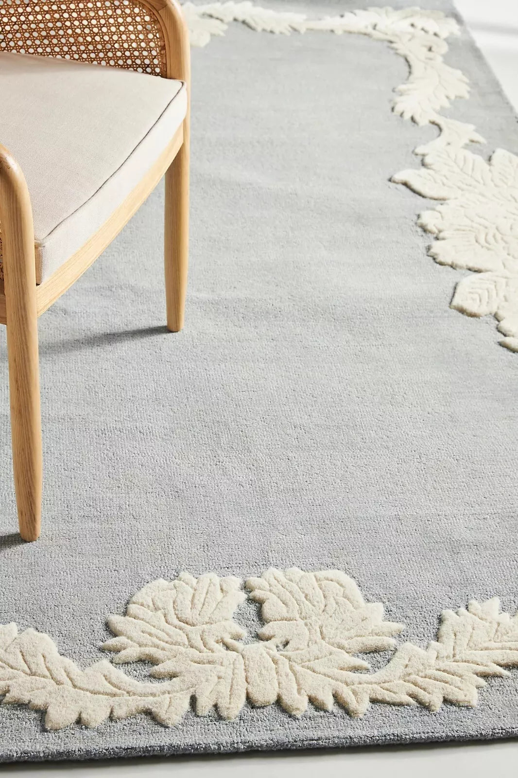 Alissa - Grey, Hand-Tufted 100% Wool Soft Area Rug Carpet, 5x8, 6x9, 8x10, 9x12