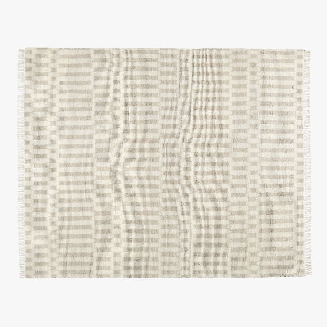 Hand-Knotted ESME Ivory Oushak Rug – Luxurious Turkish Wool, Thick Pile, Large Area Rug (7x10 / 8x10 / 9x12)