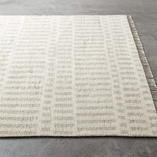 Hand-Knotted ESME Ivory Oushak Rug – Luxurious Turkish Wool, Thick Pile, Large Area Rug (7x10 / 8x10 / 9x12)